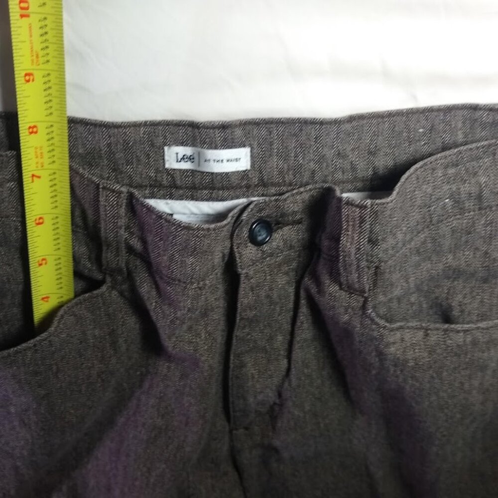 Vintage Lee size 10   brown herringbone-tweed   pant/slacks/trousers - Picture 10 of 16